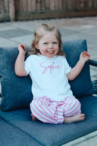 CC set Linen pink trouser set