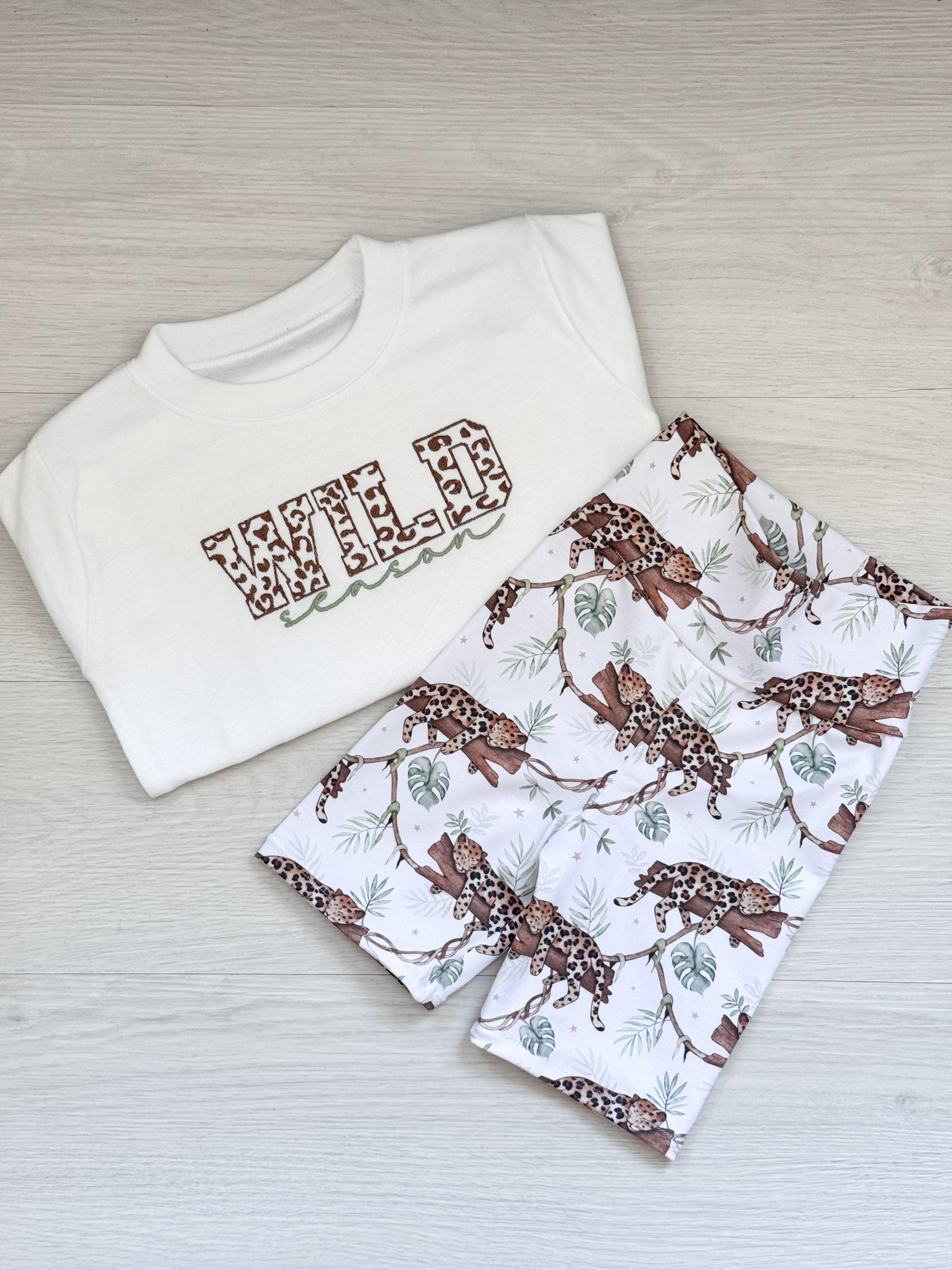 SET wild season cycling shorts set
