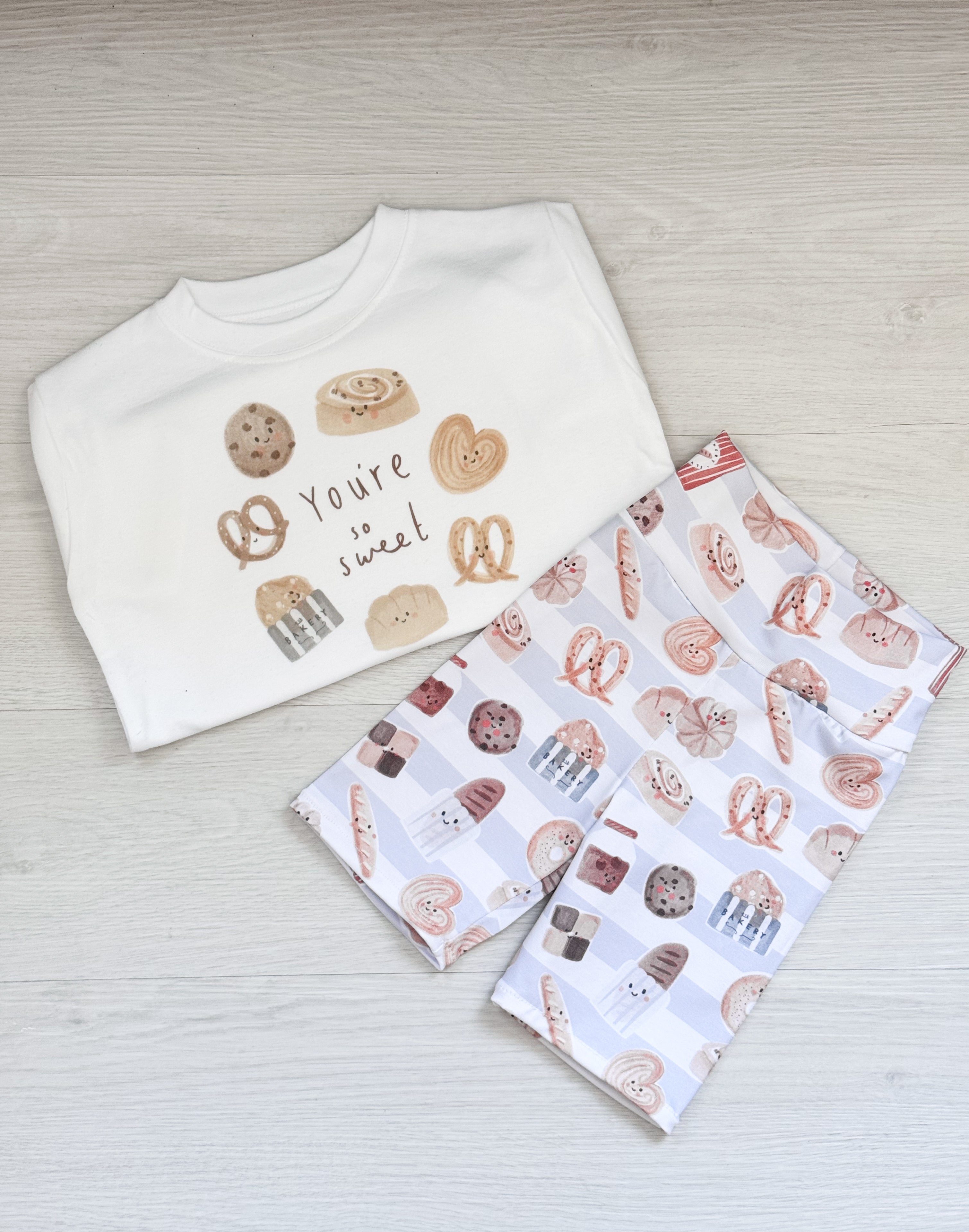SET boys croissants cycling shorts set