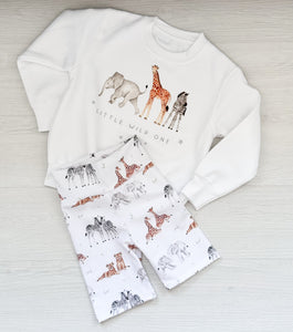 SET wild safari cycling shorts set
