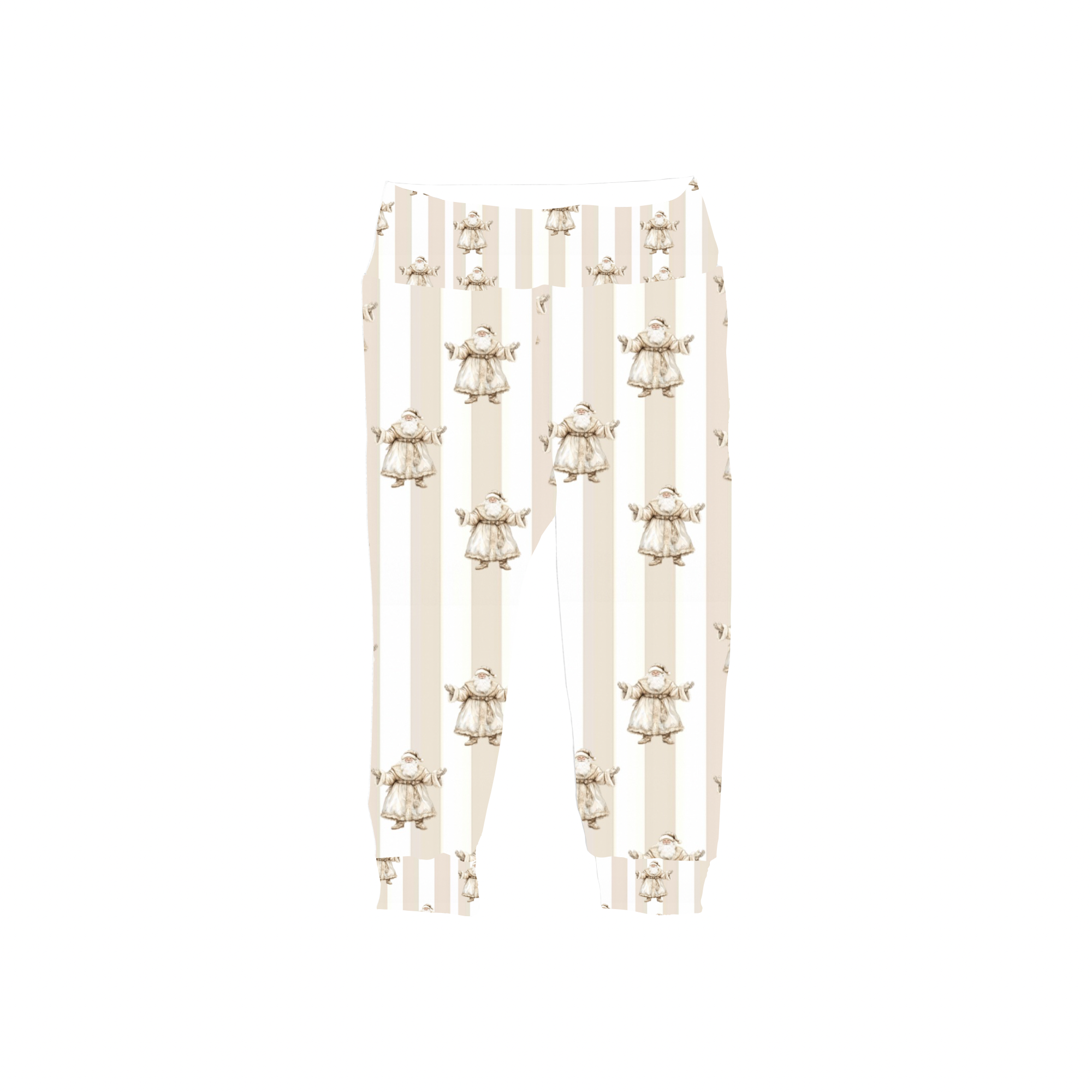 Exclusive Beige Santa Leggings