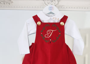 Christmas Nutcracker Royal Red Romper ONLY