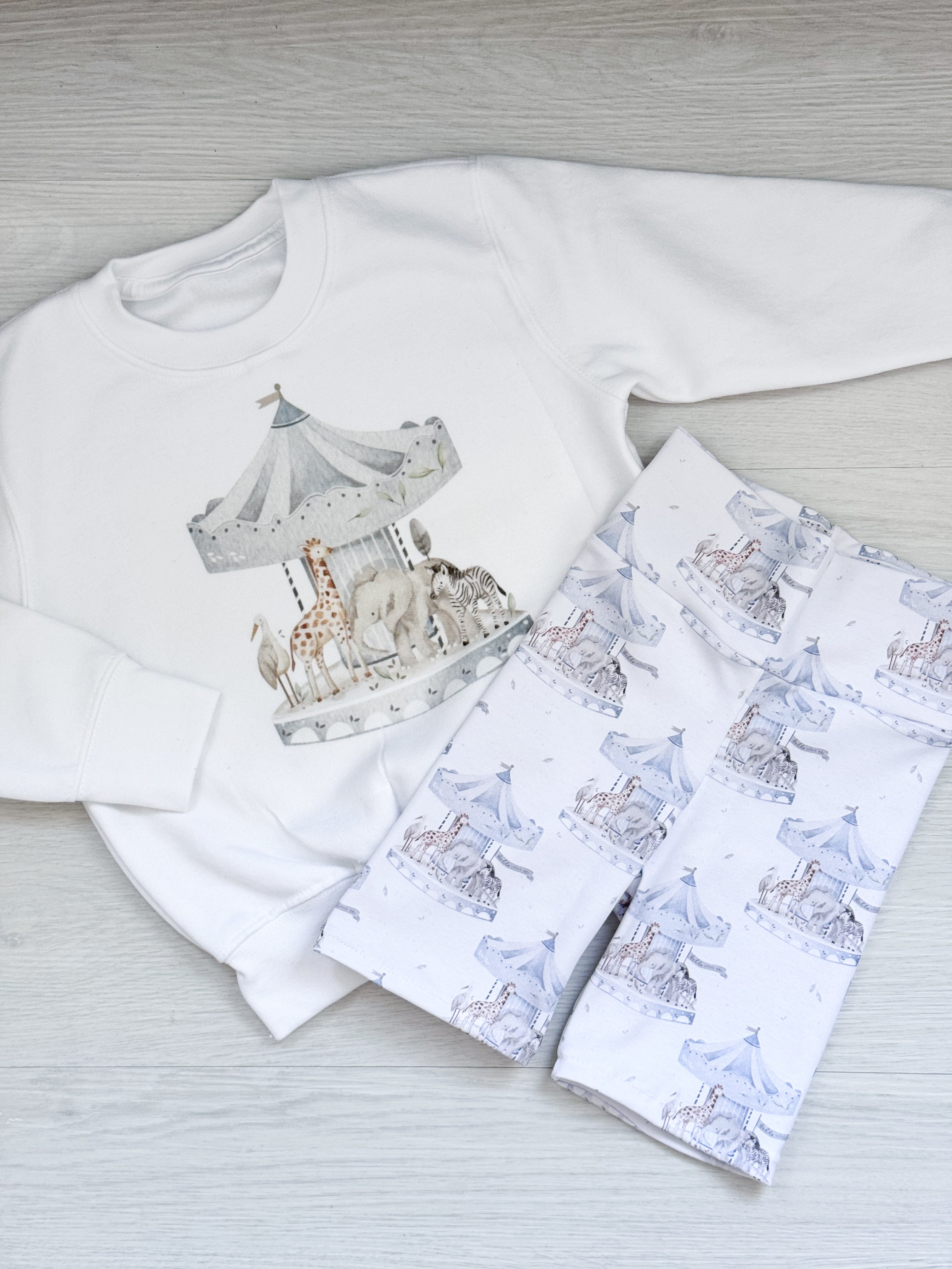 SET boys carousel cycling shorts set