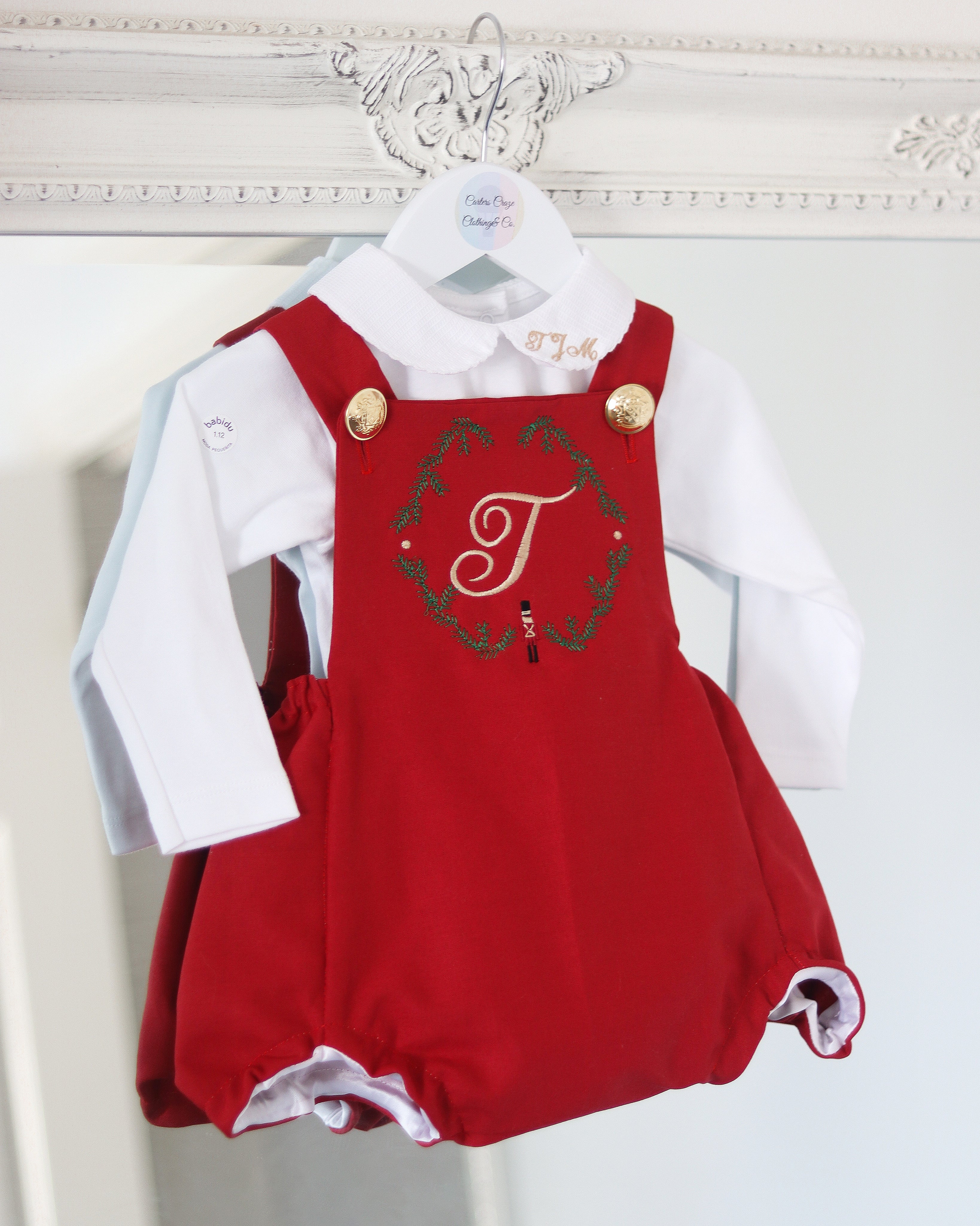 Christmas Nutcracker Royal Red Romper ONLY