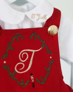 Christmas Nutcracker Royal Red Romper ONLY