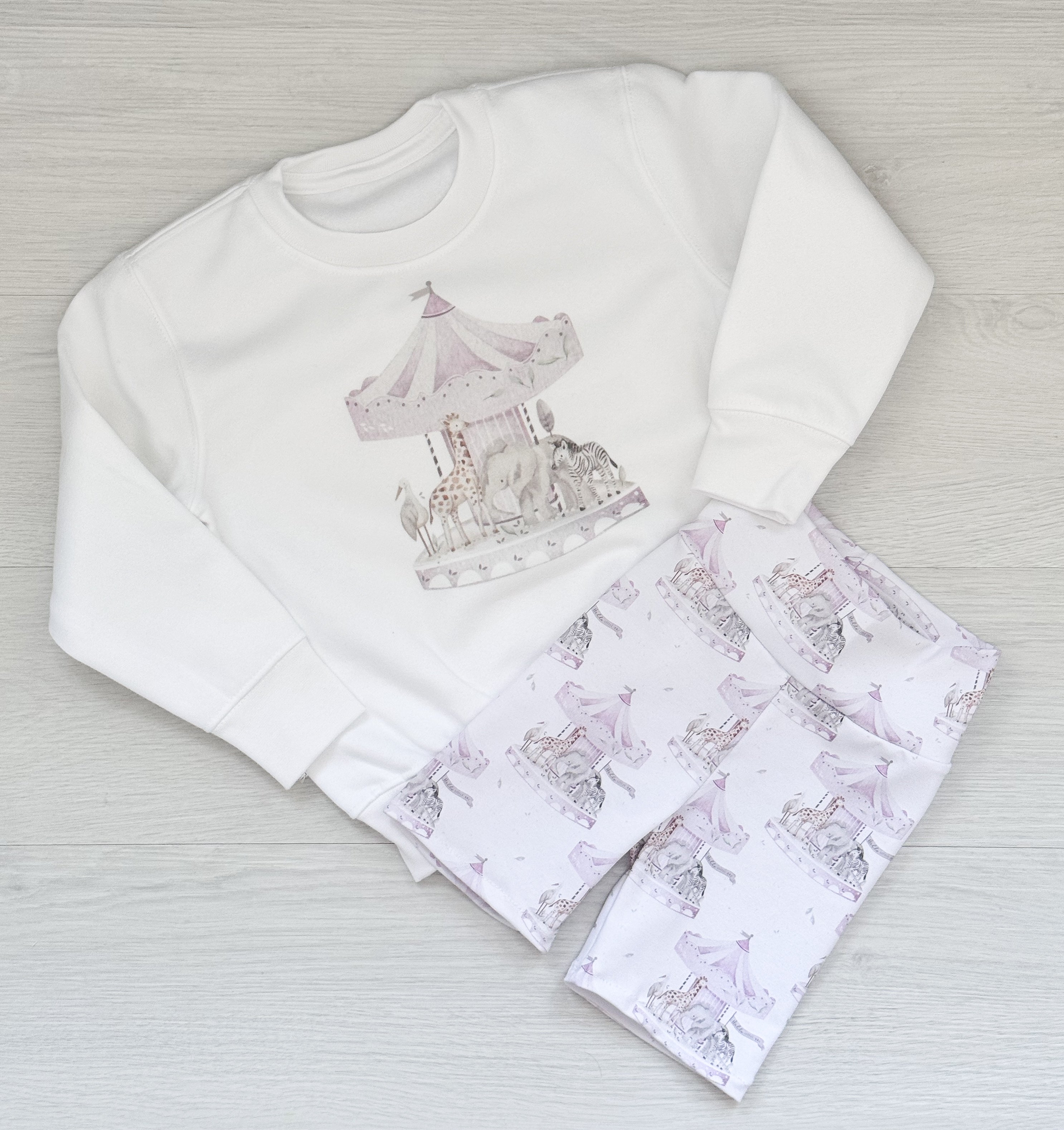 SET girls carousel cycling shorts set