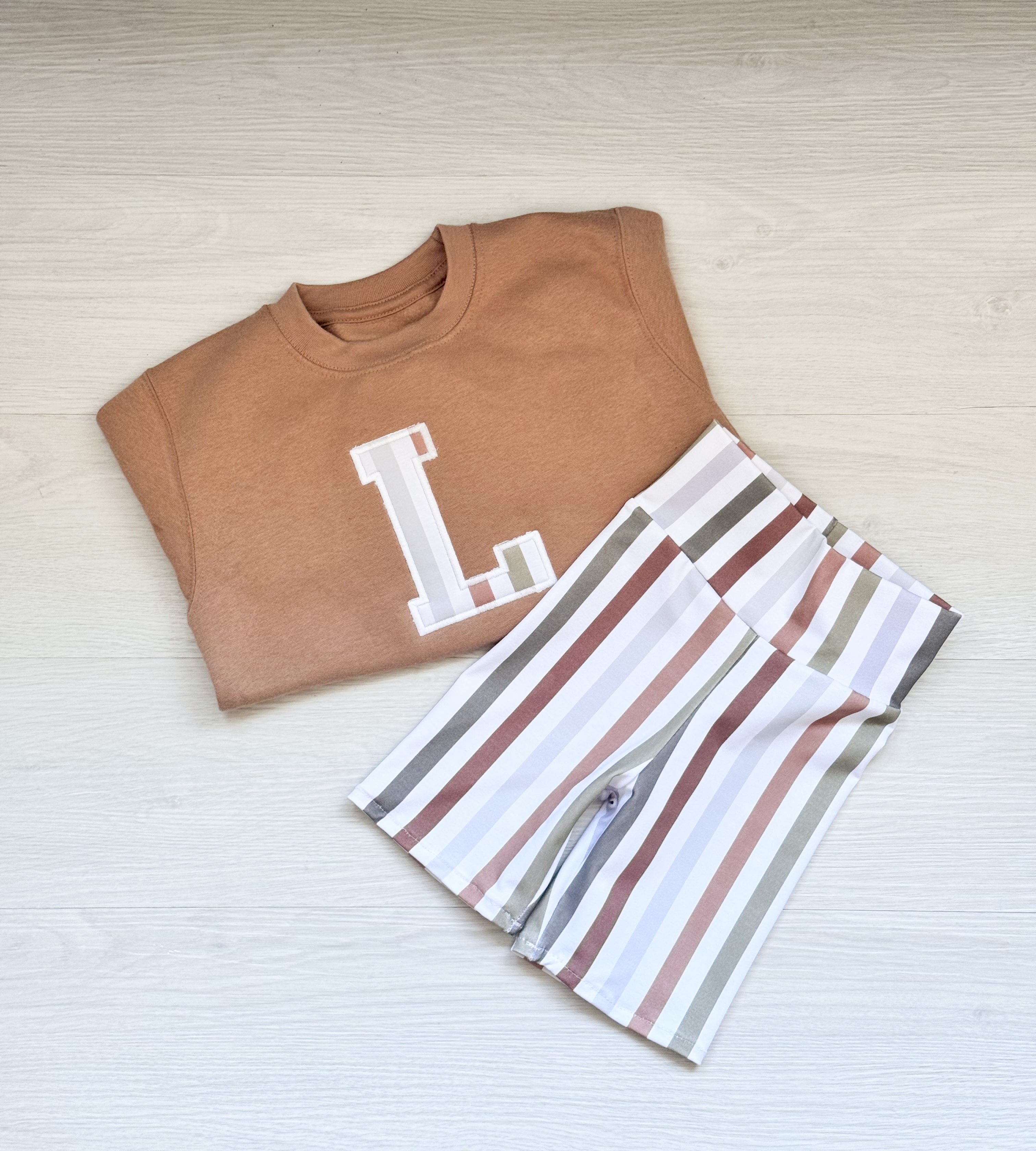 SET Stripes cycling shorts set