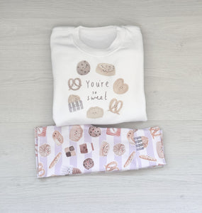 SET girls croissants cycling shorts set