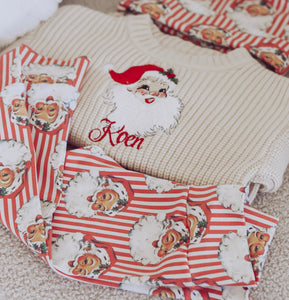Santa NO HAT, jumper and Legging set