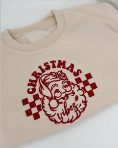 Santa checkered sweatshirt