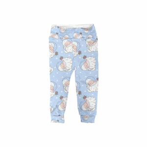 Blue Santa Leggings