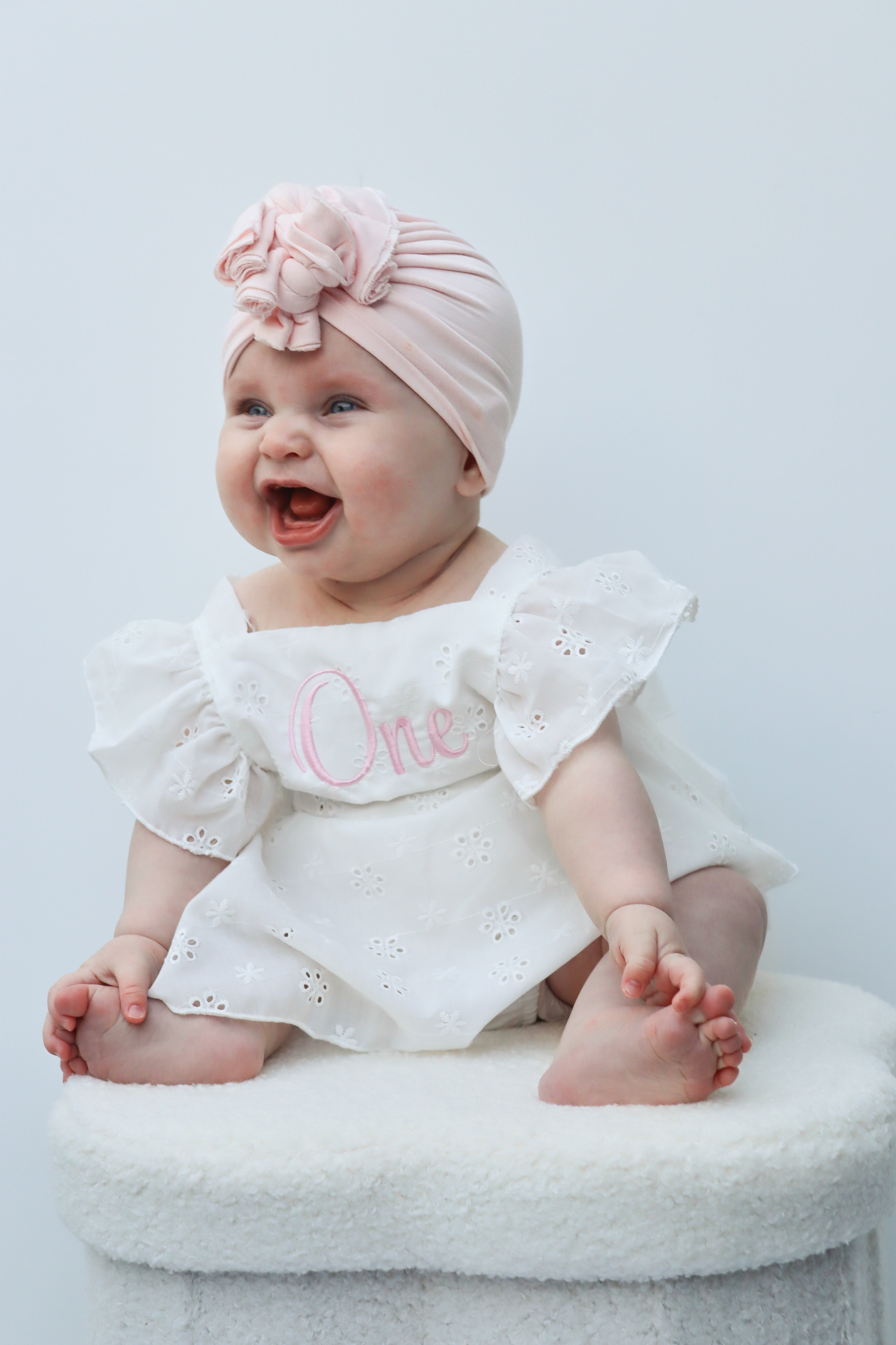 White embroidery anglaise romper