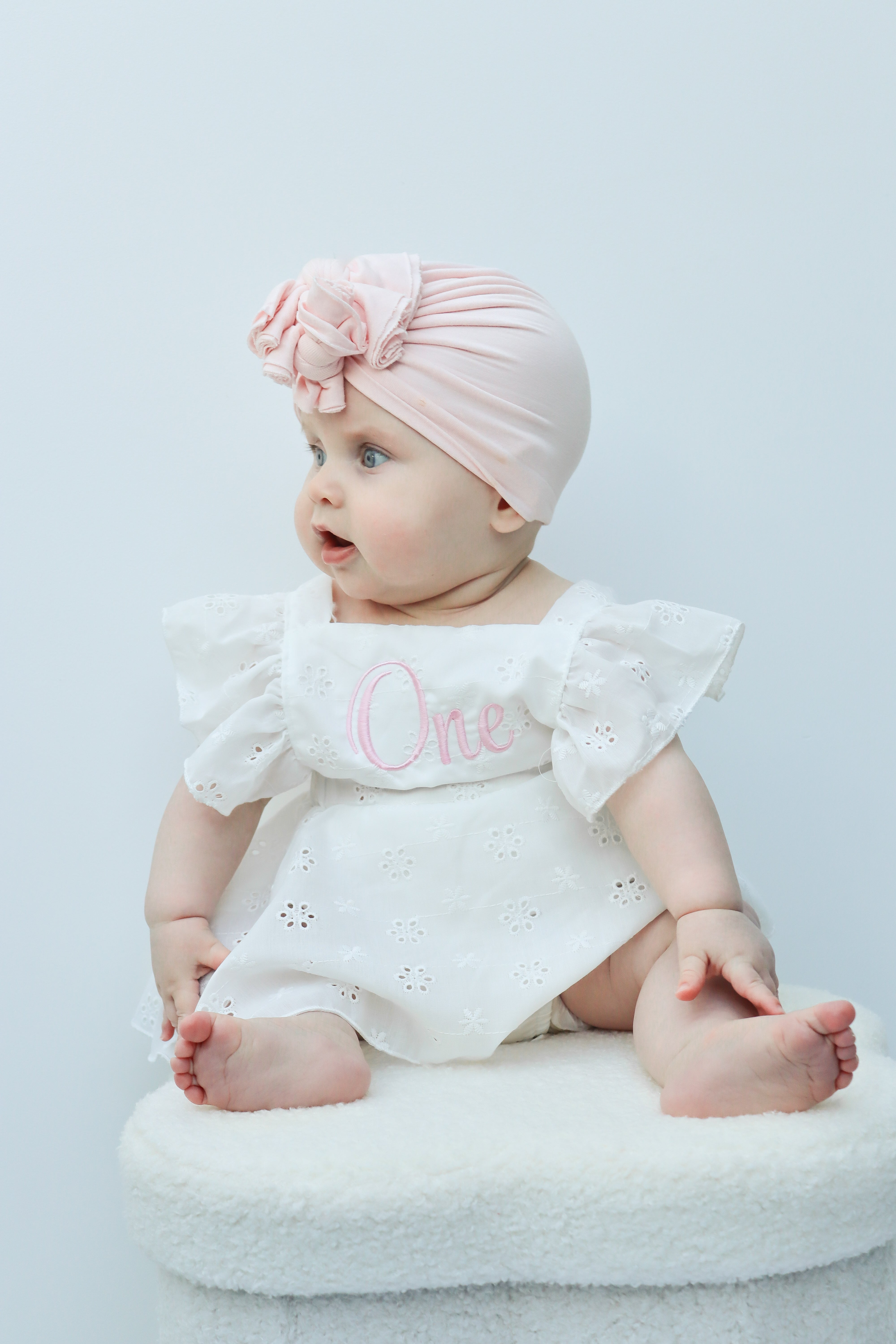 White embroidery anglaise romper