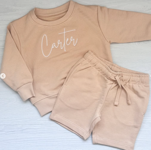 Sweatshirt shorts set