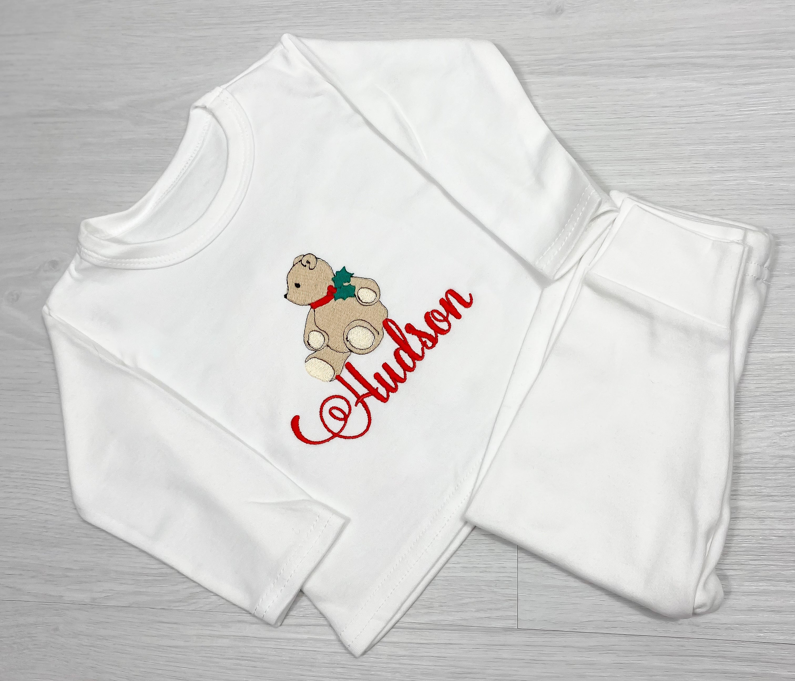 Christmas Bear Personalised Pj's