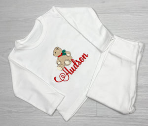 Christmas Bear Personalised Pj's
